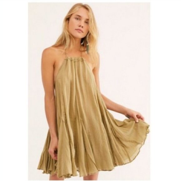Free People Catching Rays Mini Dress Tunic Gauze - Picture 3 of 10
